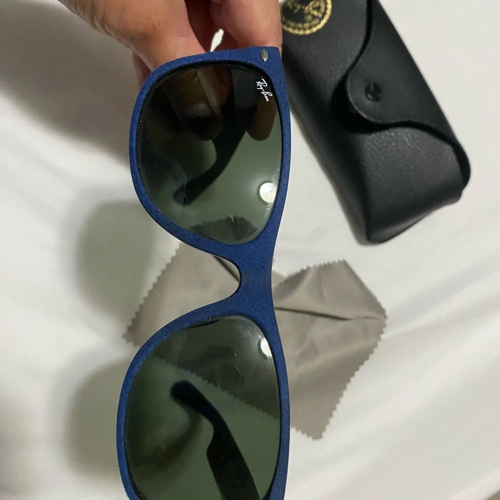Ray-Ban Blue and Black Sunglasses - Picture 8 of 14